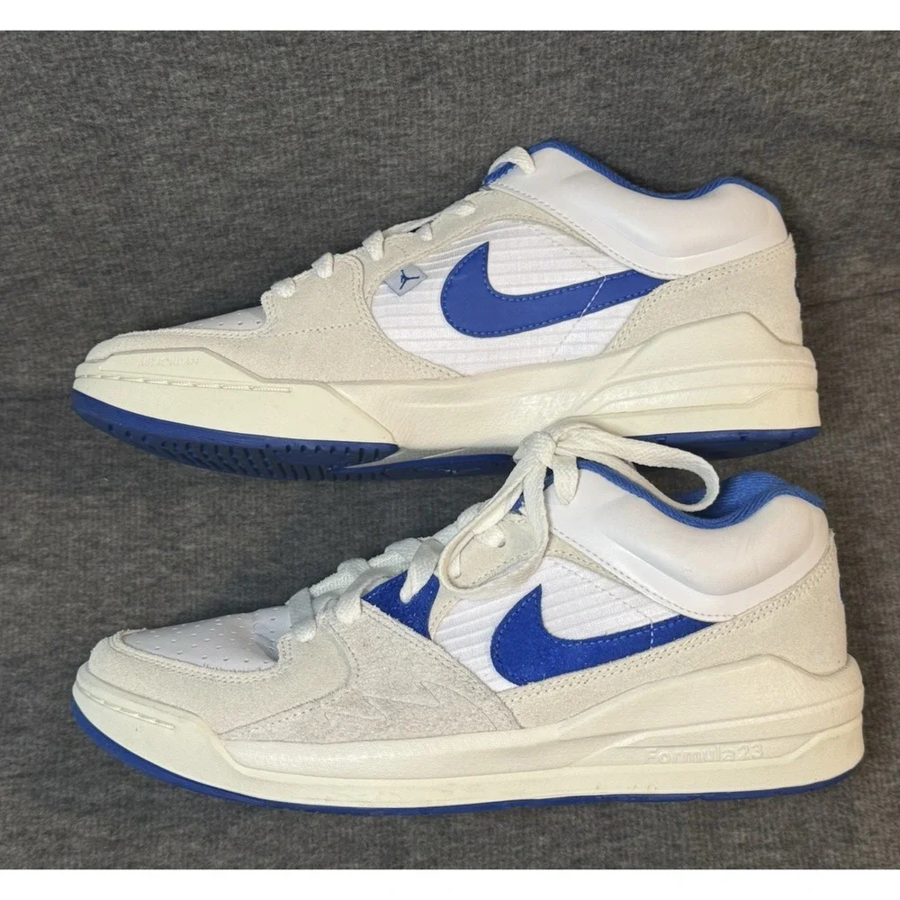 Jordan Stadium 90 'White Game Royal' Grey DX4397-104 Retro Air - Men's Size 8.5 - Picture 7 of 10